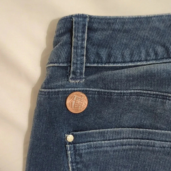 WHBM Everyday Soft High-Rise Skinny Corduroy Pants, Color Blue Size 00S - Picture 15 of 16